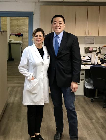 Dr. Farizani and State Representative Gene Wu at Hillcroft Physicians