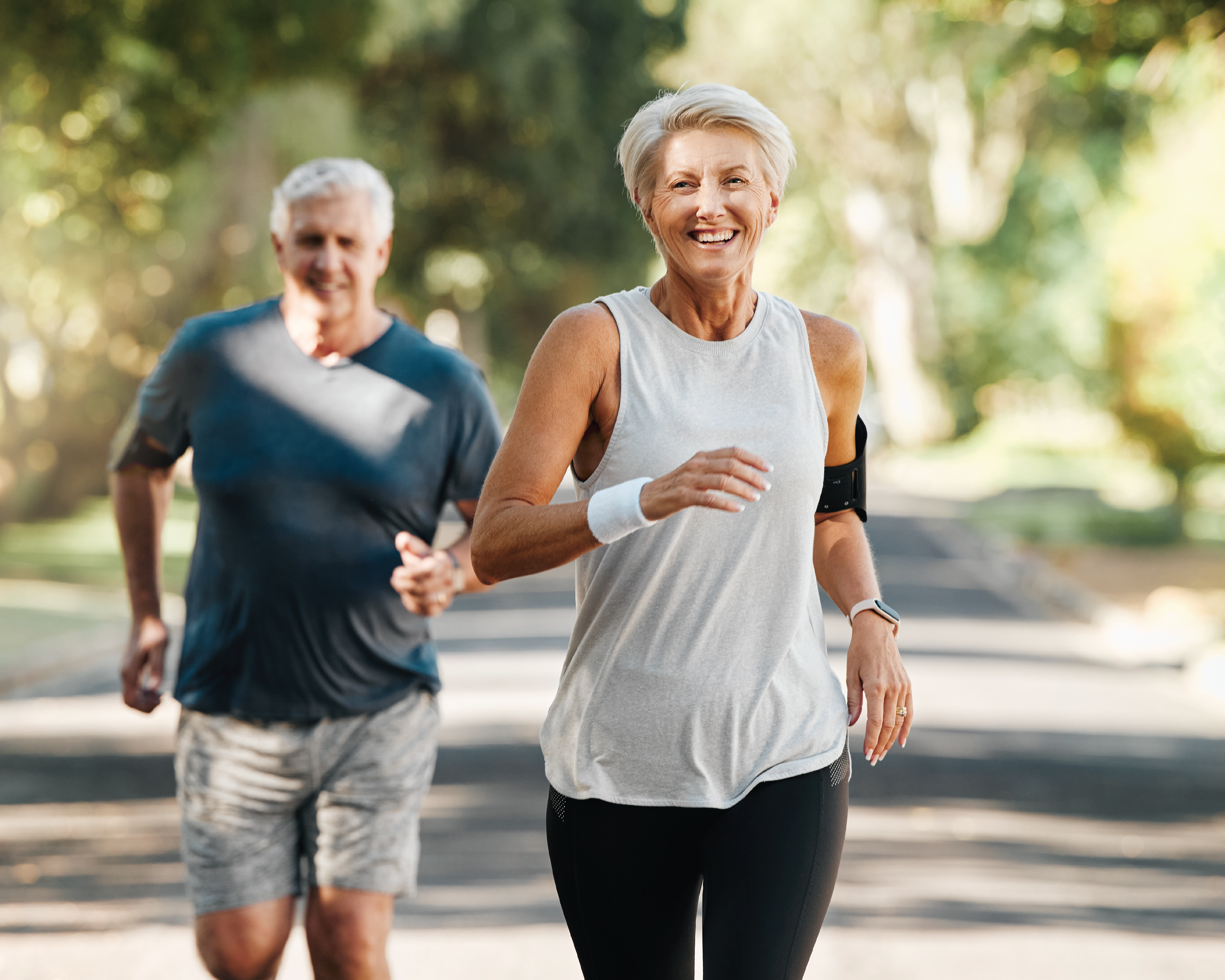 people exercising outdoors 