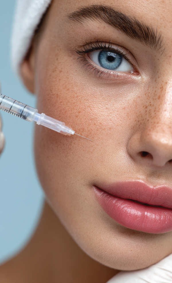 woman receiving fillers 