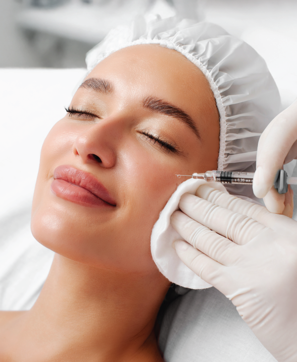 doctor administering facial fillers 