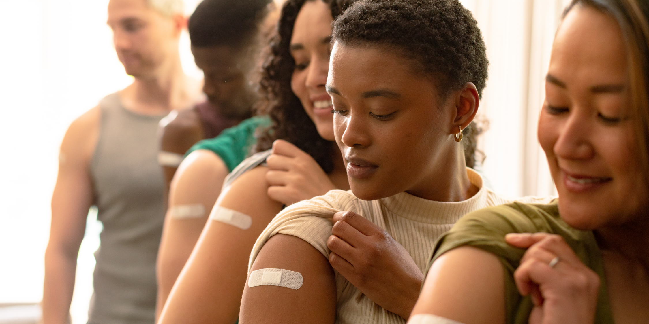 adults who just received vaccines 
